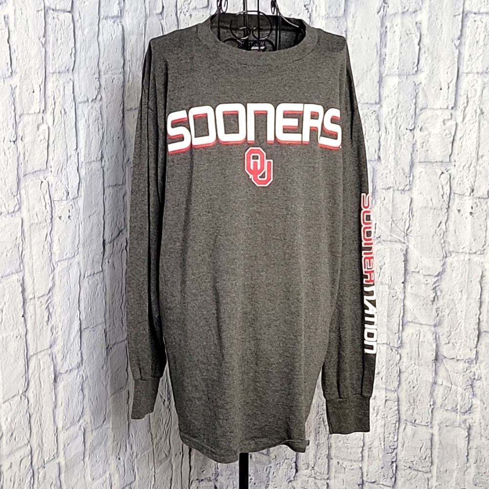 SECTION 101 MAJESTIC Oklahoma Sooners Shirt Large